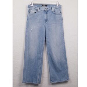 HUDSON Rosie High Rise Wide Leg Jeans Light Wash Denim Sz 32